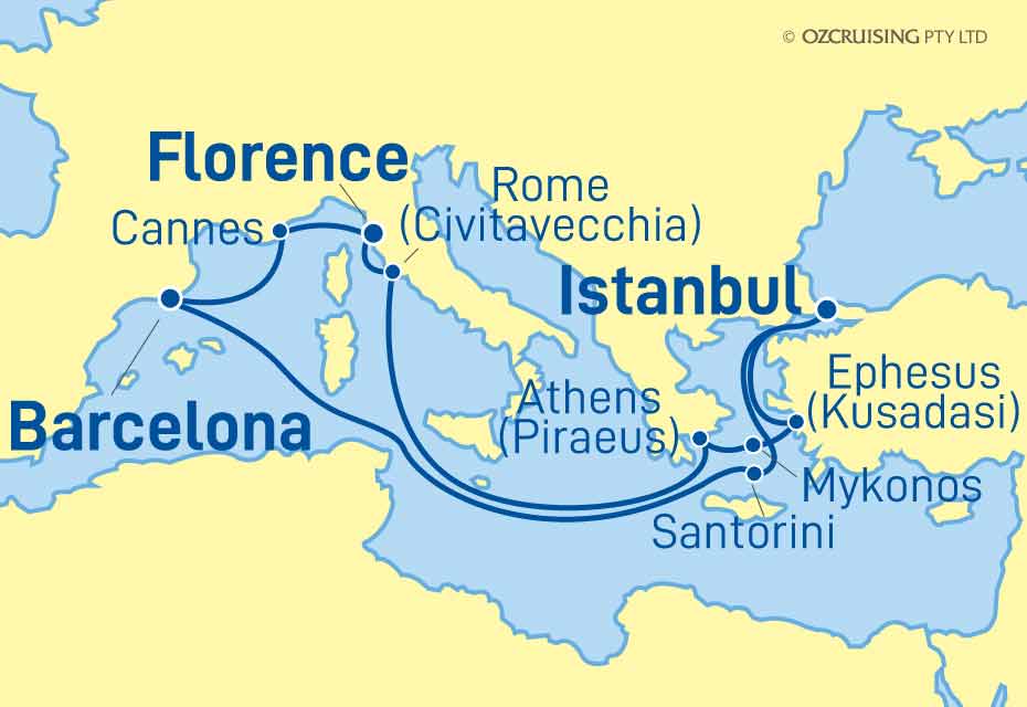 Vision Of The Seas Italy, Greece and Turkey - Ozcruising.com.au