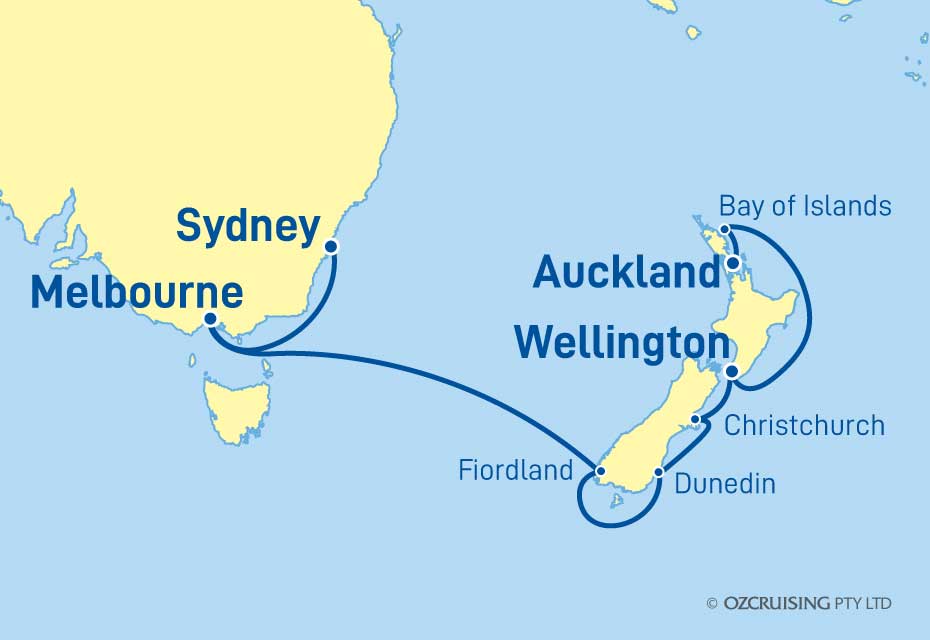 Queen Elizabeth Sydney to Auckland - Cruises.com.au