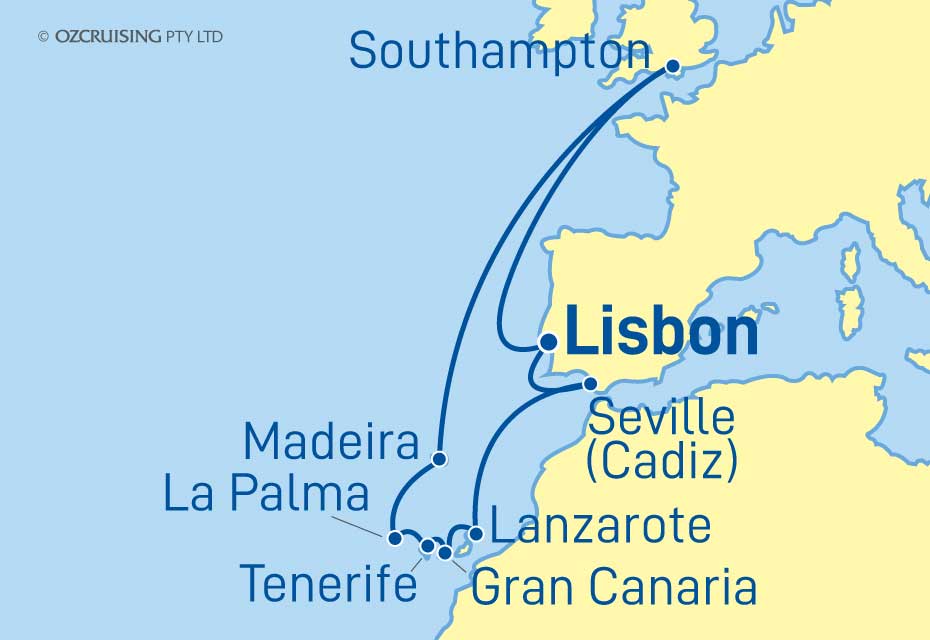 Ventura Canary Islands and Portugal - Ozcruising.com.au