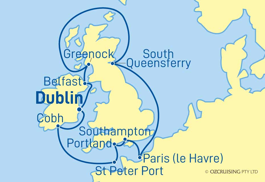 12 Night England, Ireland and Scotland Cruise on the Crown Princess