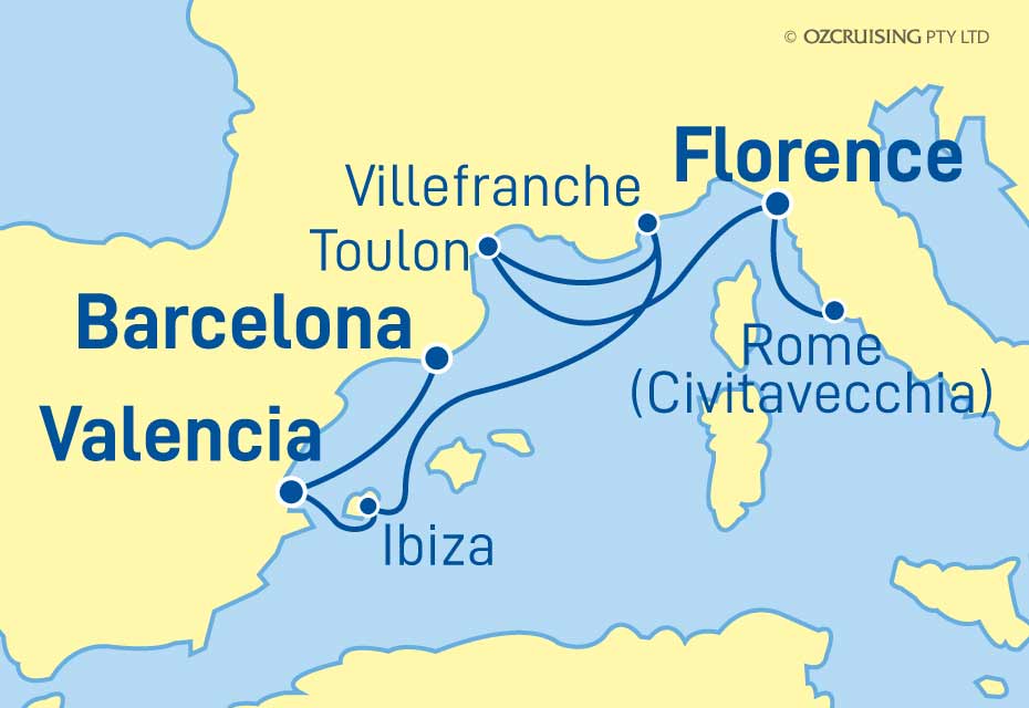 Celebrity Apex Barcelona to Rome - Cruises.com.au