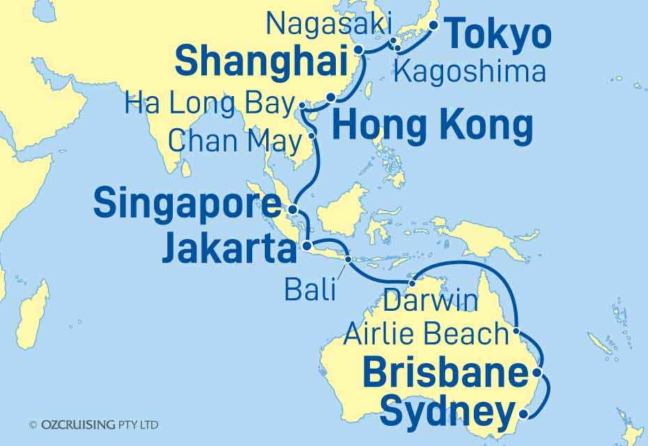 33 Night Tokyo To Sydney Cruise On The Queen Elizabeth - Cu21-q130d 