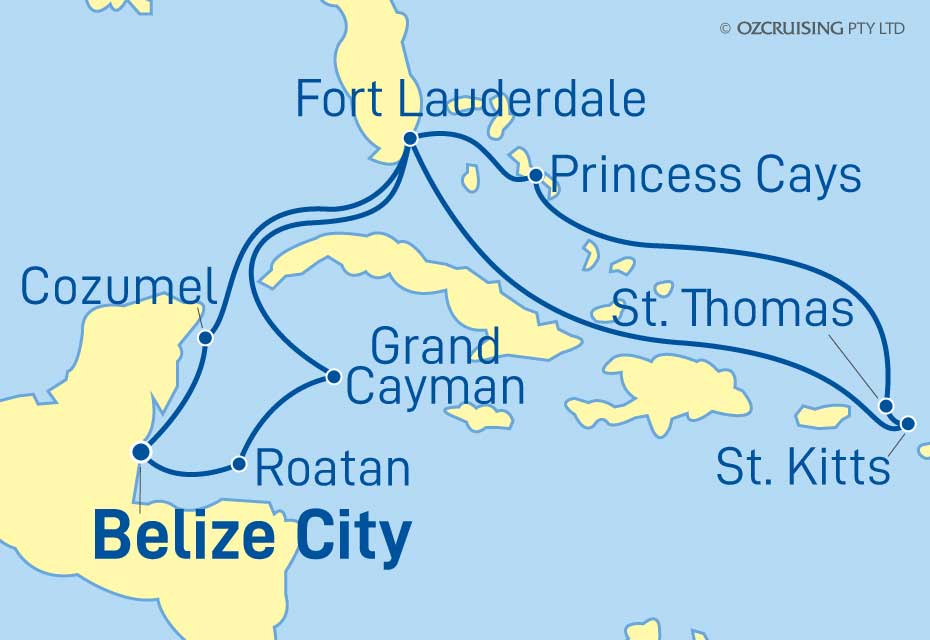 Caribbean Princess Bahamas and Caribbean - Cruises.com.au