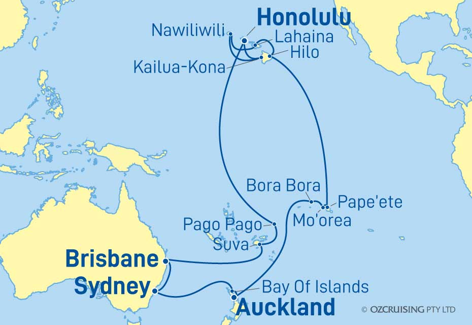 Sea Princess Hawaii and Tahiti - Ozcruising.com.au