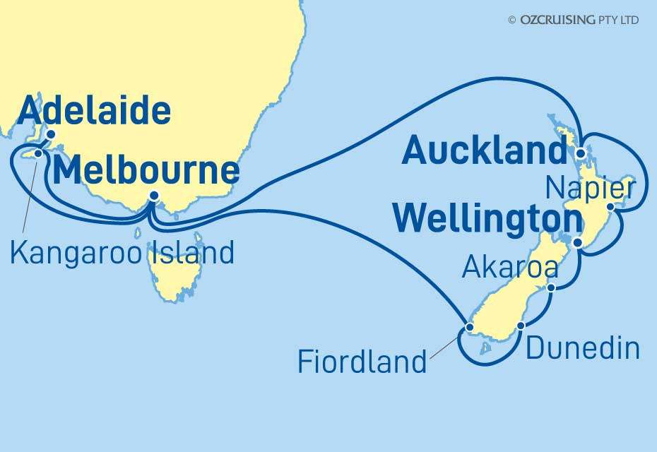 Queen Elizabeth New Zealand & Kangaroo Island - Cruises.com.au