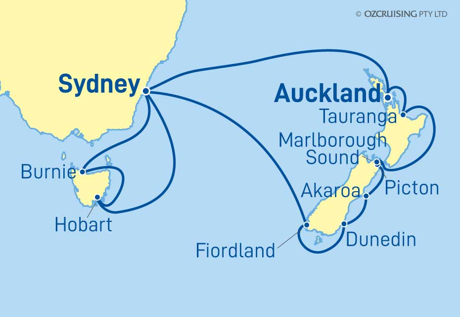 Queen Elizabeth New Zealand and Tasmania - Cruises.com.au