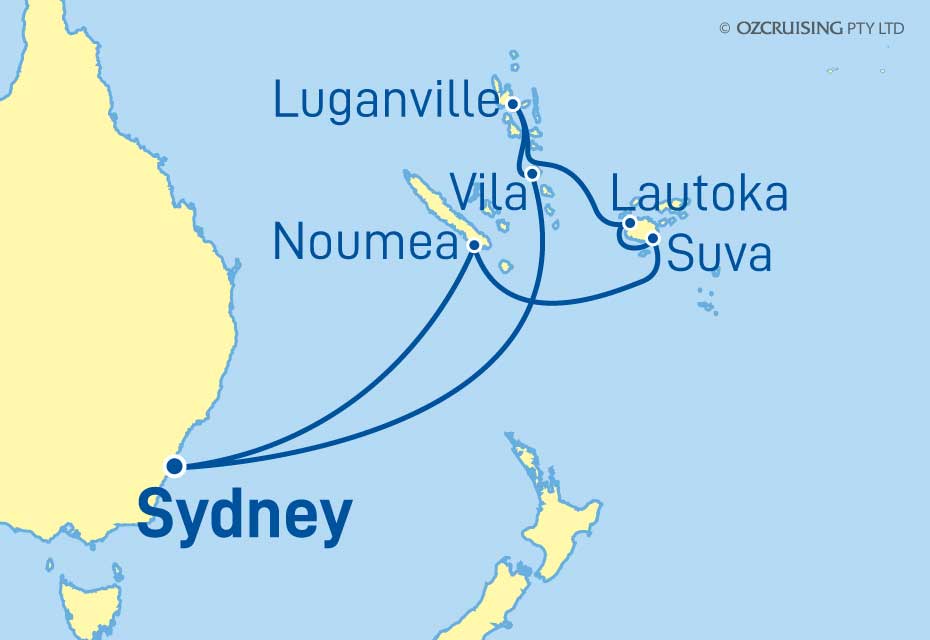 Queen Elizabeth South Pacific and Fiji - Ozcruising.com.au