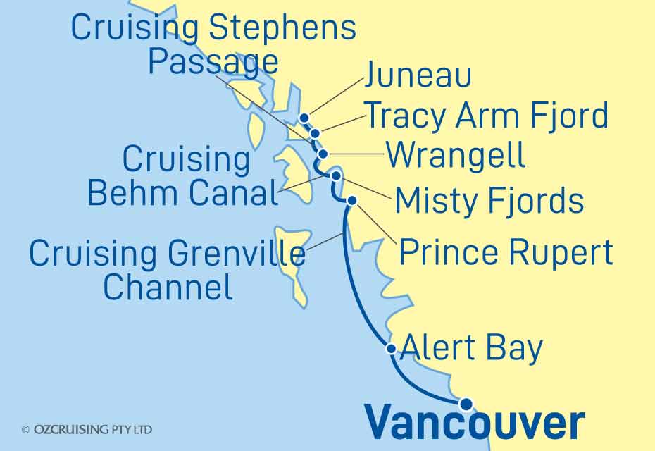 Seabourn Quest Juneau to Vancouver - Ozcruising.com