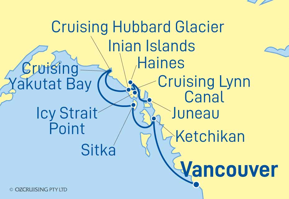 Seabourn Sojourn Alaska Glaciers and  Inside Passage - Cruises.com.au
