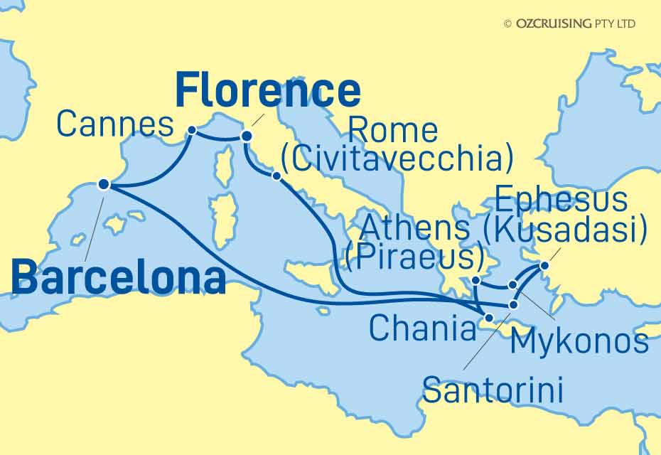 Vision Of The Seas Italy, Greece and Turkey - Cruises.com.au