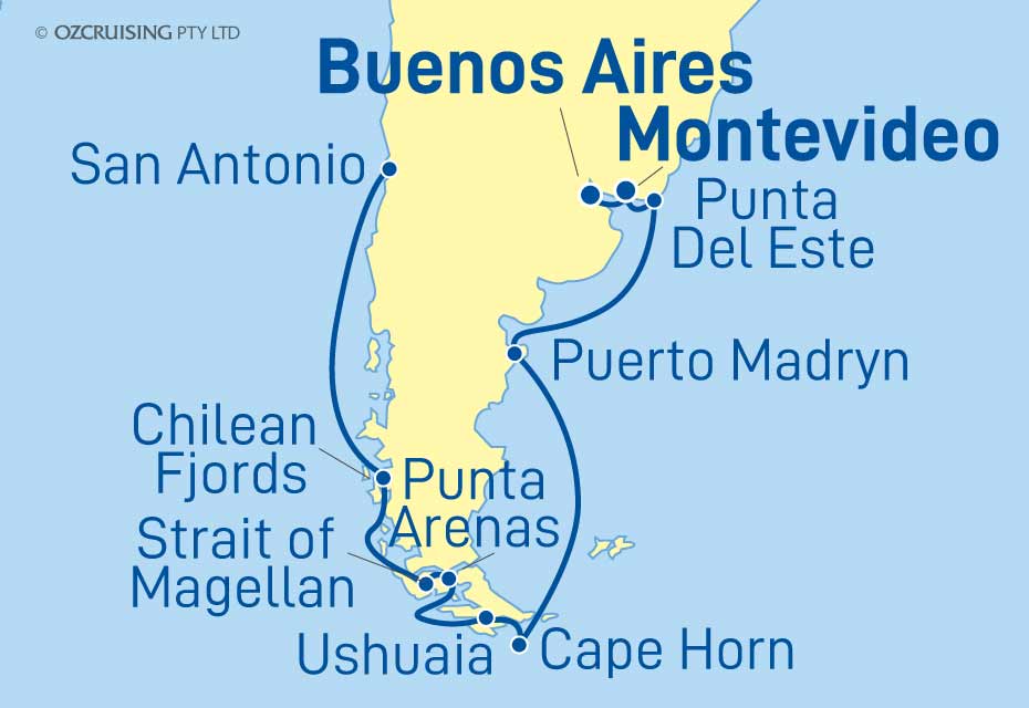 Celebrity Silhouette Buenos Aires to San Antonio - Cruises.com.au