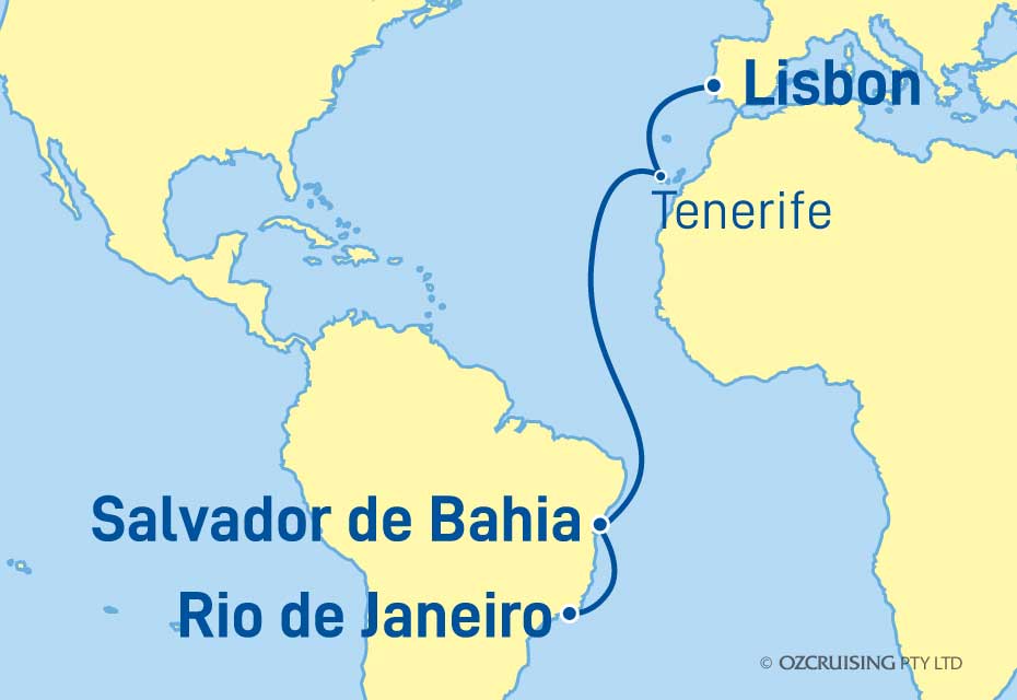 Celebrity Silhouette Rio De Janeiro to Lisbon - Ozcruising.com.au