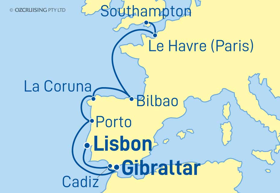 Celebrity Silhouette Lisbon to Southampton - Cruises.com.au