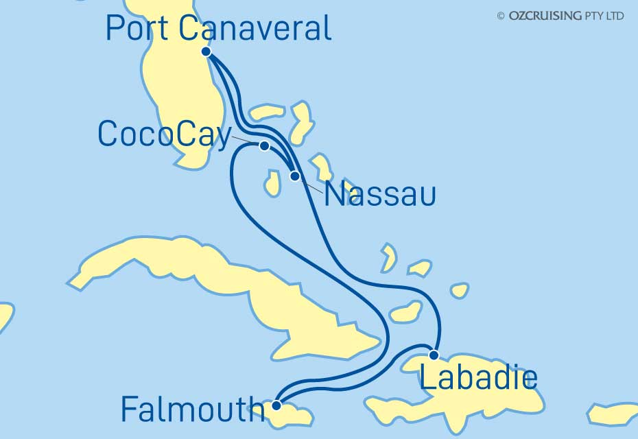 Allure Of The Seas Bahamas, Jamaica and Haiti - Ozcruising.com.au