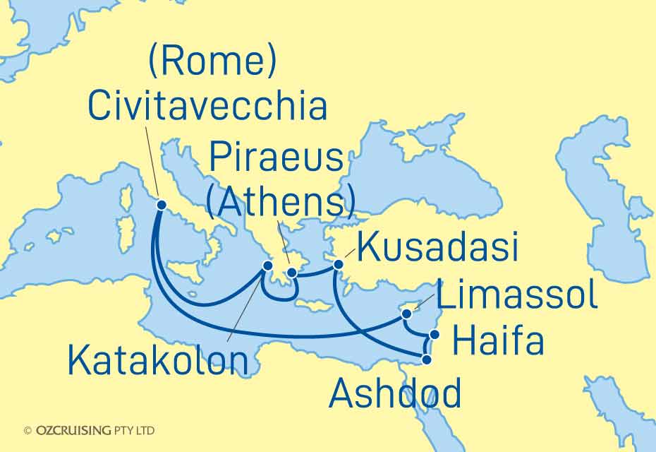 Celebrity Reflection Israel, Turkey and Greece - Cruises.com.au