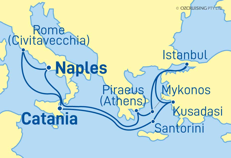 11 Night Greece, Turkey and Italy Cruise on the Celebrity Edge CC21