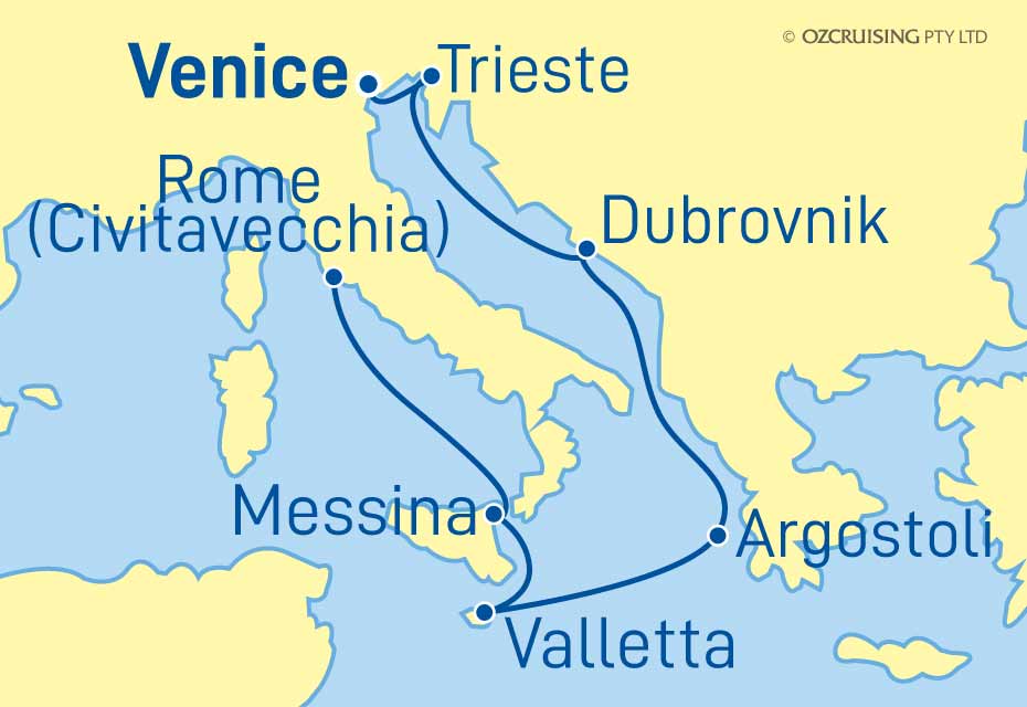 Celebrity Infinity Rome to Venice - Cruises.com.au