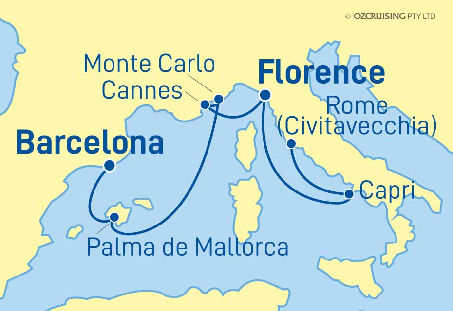 Celebrity Apex Italy, Spain and Monaco - Cruises.com.au