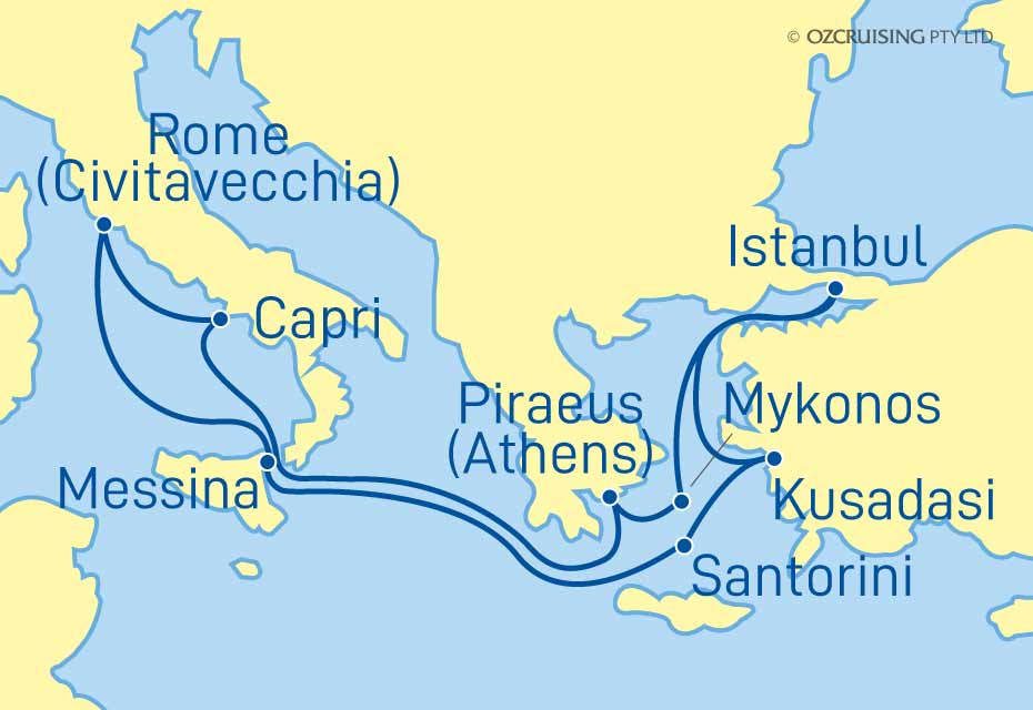 11 Night Italy, Greece and Turkey Cruise on the Celebrity Edge CC21