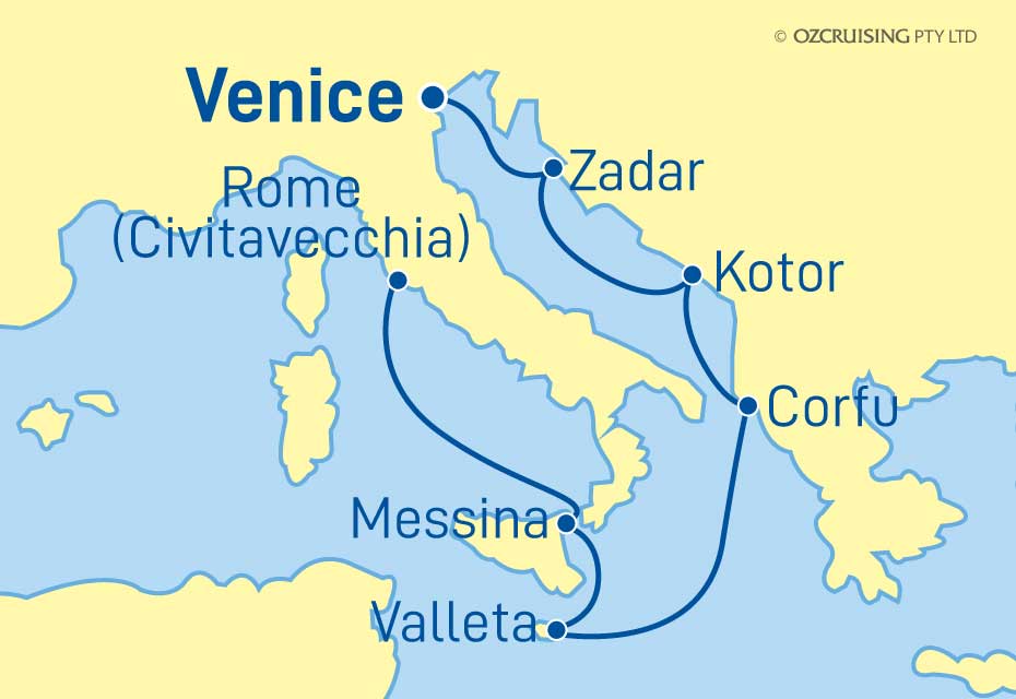 Celebrity Infinity Rome to Venice - Ozcruising.com.au