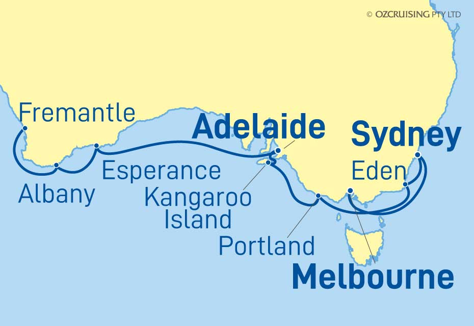 Azamara Journey Fremantle to Melbourne - Ozcruising.com.au