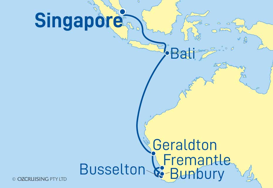 Azamara Journey Singapore to Fremantle - Cruises.com.au