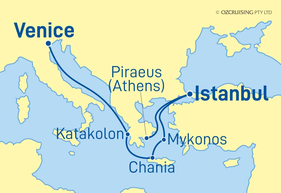 ms Westerdam Athens to Venice - Ozcruising.com.au