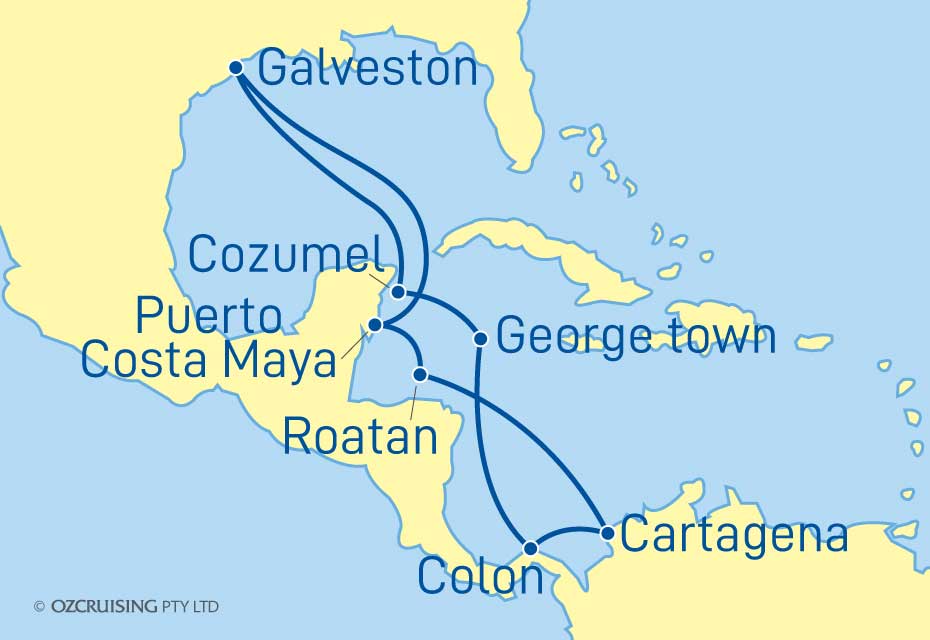 Jewel Of The Seas Mexico, Honduras and Panama - Cruises.com.au