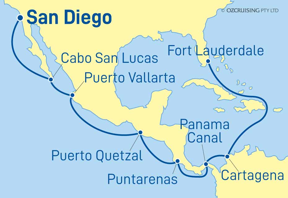 Celebrity Millennium Fort Lauderdale to San Diego - Cruises.com.au