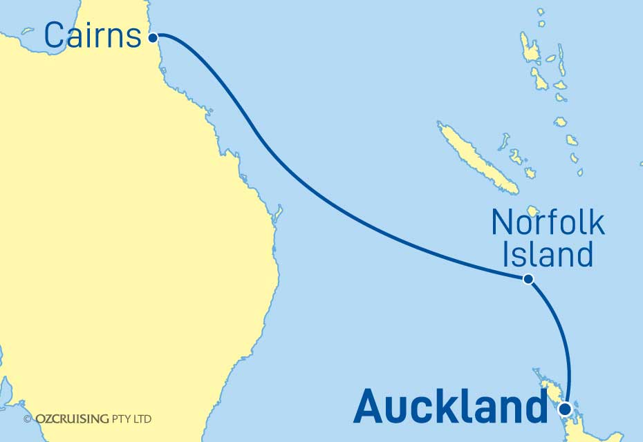 Pacific Explorer Cairns to Auckland - Ozcruising.com.au
