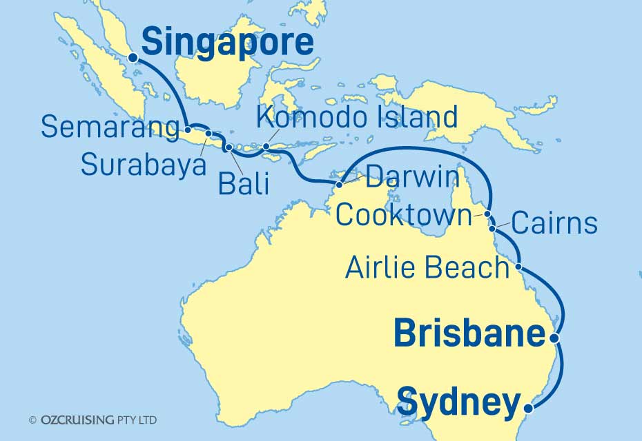Norwegian Spirit Singapore to Sydney - Ozcruising.com.au