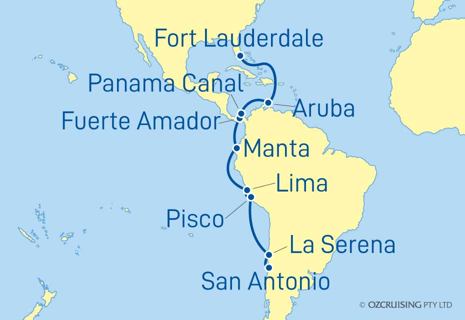 ms Oosterdam Panama Canal, Ecuador and Peru - Cruises.com.au