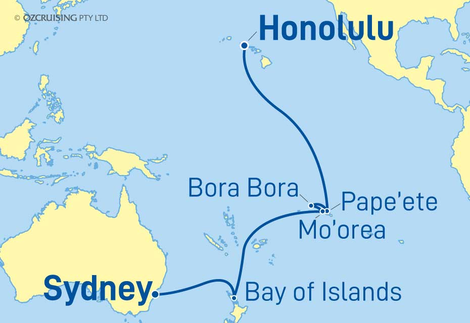 18 Night Honolulu to Sydney Cruise on the Ovation Of The Seas - RC21 ...