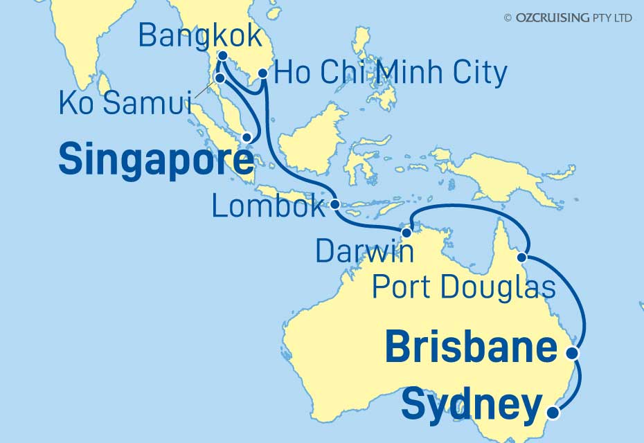 20 Night Singapore to Sydney Cruise on the Royal Princess PC211142