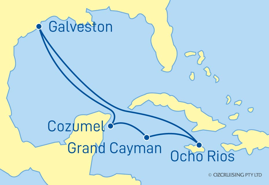 Carnival Vista Jamaica, Cayman and Cozumel - Cruises.com.au