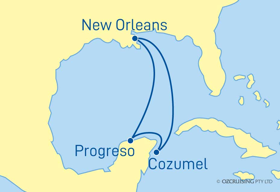 Carnival Valor Cozumel and Progreso - Cruises.com.au