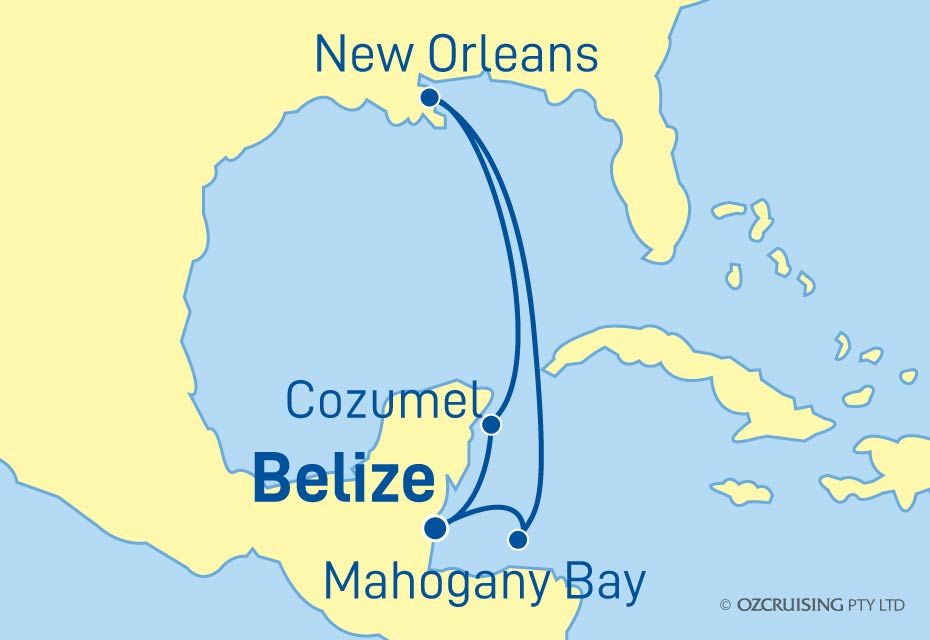Carnival Glory Mexico, Belize & Honduras - Cruises.com.au