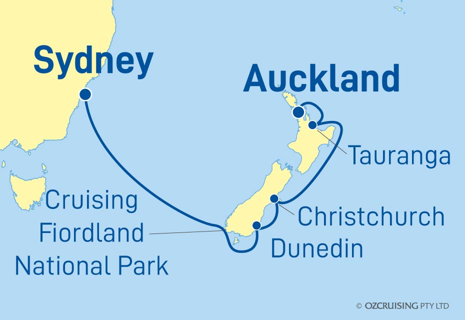 Grand Princess Auckland to Sydney - Ozcruising.com.au