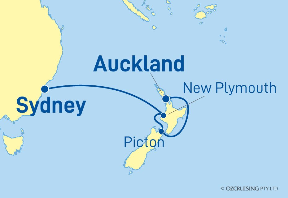 Sapphire Princess Sydney to Auckland - Ozcruising.com.au