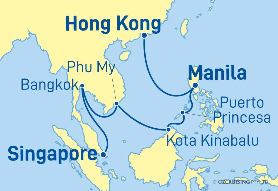 ms Westerdam Hong Kong to Singapore - Cruises.com.au