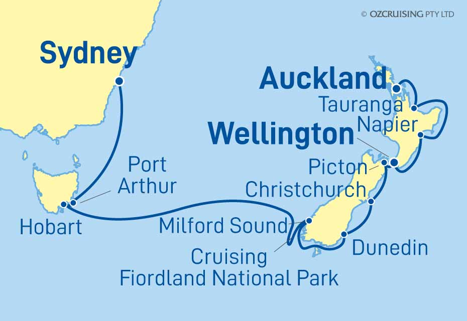 ms Oosterdam Sydney to Auckland - Ozcruising.com.au