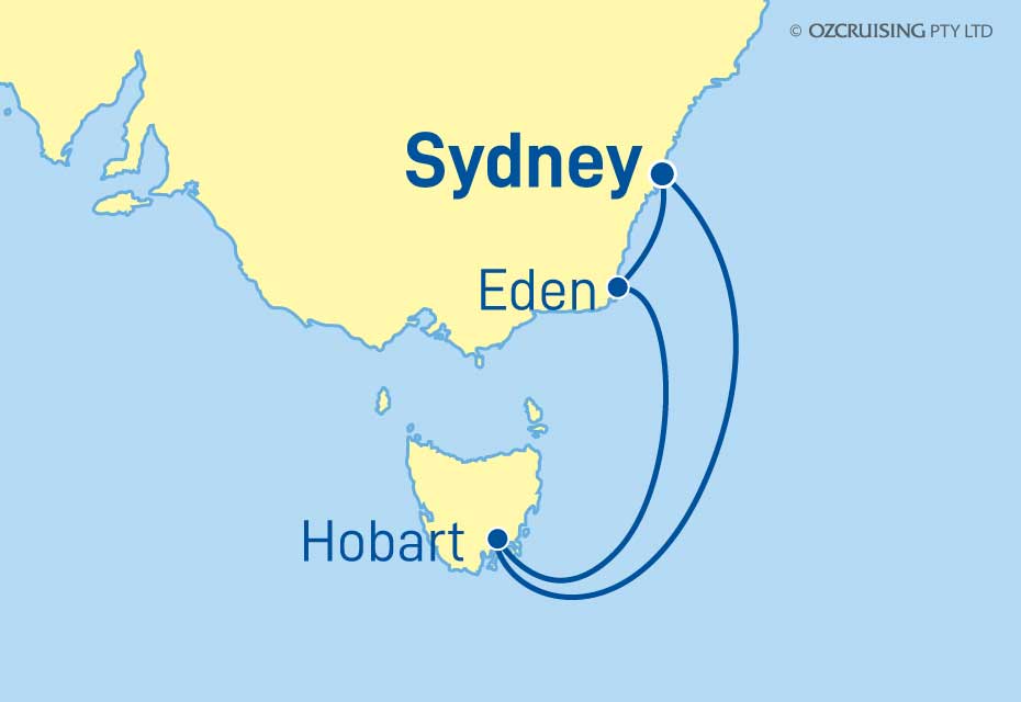 Ovation Of The Seas Hobart and Eden - Ozcruising.com.au