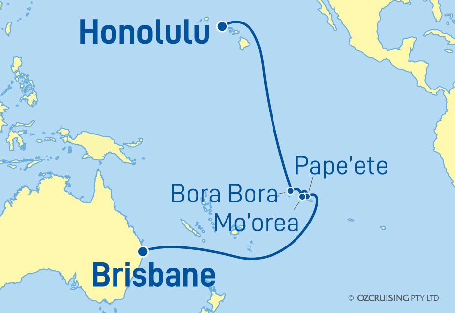 Quantum of the Seas Brisbane to Honolulu - Ozcruising.com.au