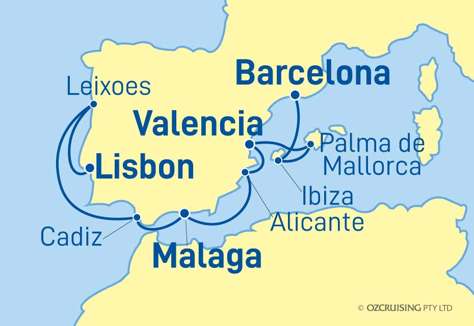 Celebrity Infinity Lisbon to Barcelona - Cruises.com.au