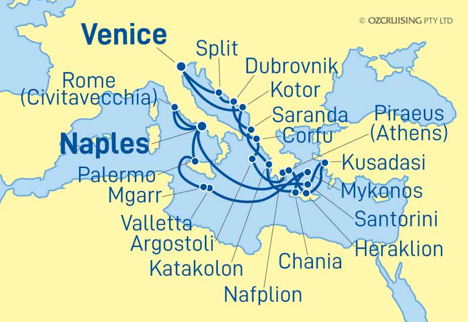ms Westerdam Croatia, Malta, Italy and Greece - Ozcruising.com.au