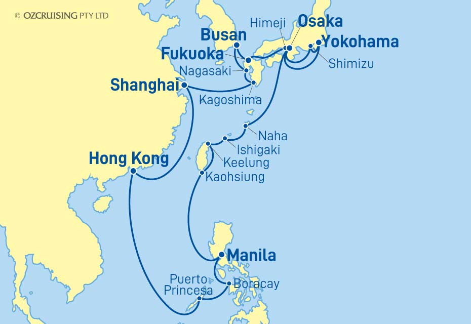 ms Westerdam China, Japan, Taiwan & The Philippines - Cruises.com.au