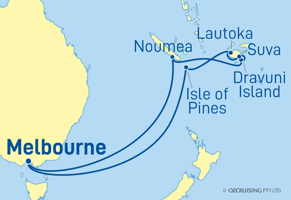 Grand Princess South Pacific and Fiji - Ozcruising.com.au