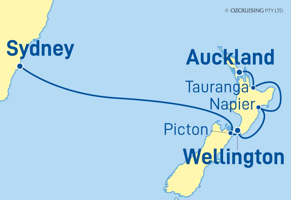 8 Night Sydney to Auckland Cruise on the Grand Princess PC23A311B