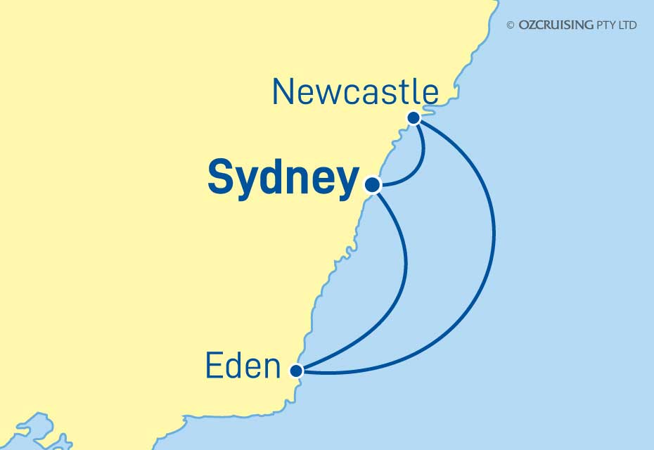 Radiance Of The Seas Newcastle and Eden - Ozcruising.com.au