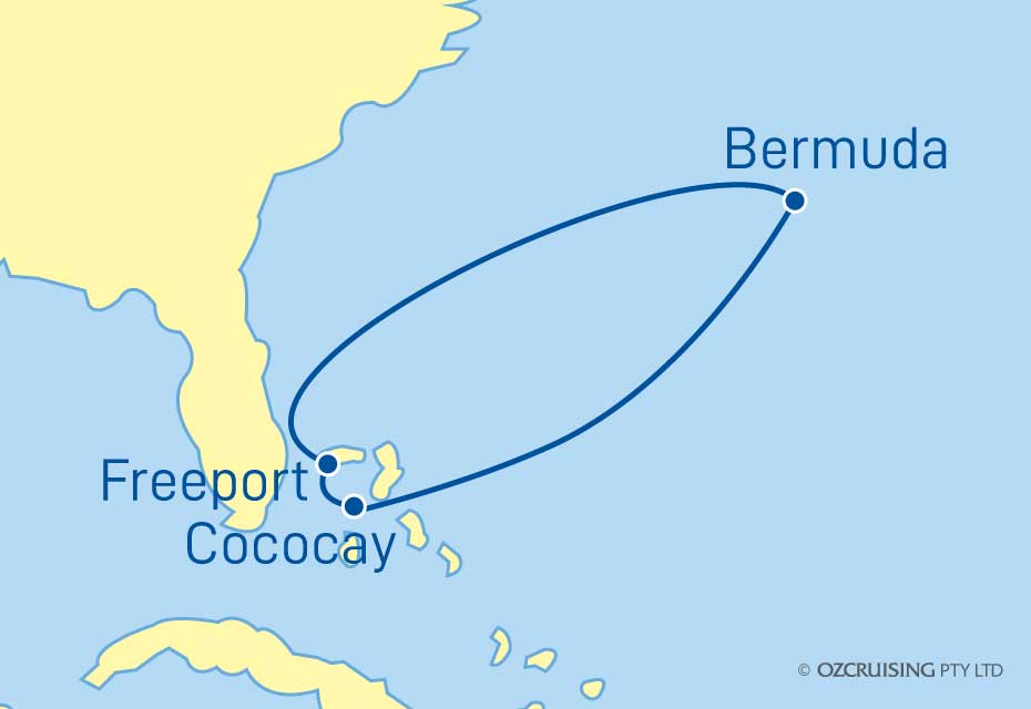 Vision Of The Seas Freeport and Cococay - Ozcruising.com.au